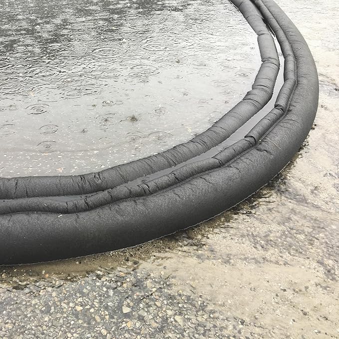 Quick Dam Water Activated 10ft Flood Barrier, Reusable Water Absorbers for Diverting Water, Protects from Rain, Spills, Leaks, Floods & More, - Pack of 8 - Image 4