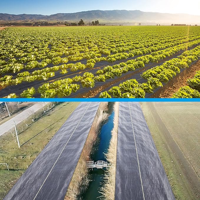 5ft x100ft Black Weed Barrier 3.5oz Landscape Premium Fabric-Heavy Duty Woven Ground Cloth with Superior Permeability Weed Control Convenient Design - Image 6