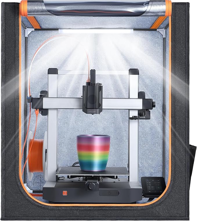 YOOPAI 3D Printer Enclosure with LED Light, Premium Dustproof Tent Constant Temperature Protective Cover for Anycubic Kobra 3 / Kobra 3 Combo/Kobra 3 V2 / Kobra 3 V2 Combo 3D Printers by YOOPAI