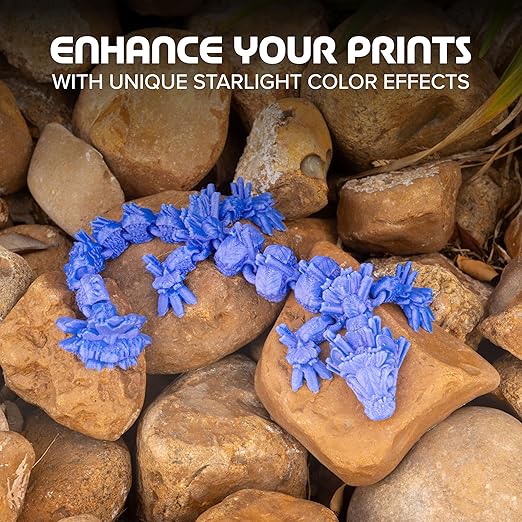 Polymaker Panchroma Blue Color Changing PLA, 1.75mm, 1KG, Glitter Starlight Pulsar 3D Printer Filament, Hides Layer Lines, Easy to Print, Tangle Free, AMS Compatible, Works with Most FDM Printers - Image 2