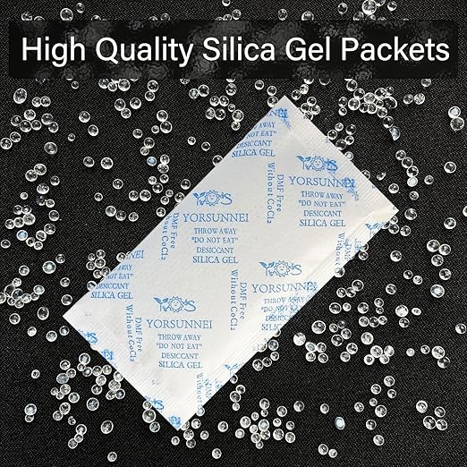 Silica Gel Packets 10 Gram [30 Packs], Reusable Desiccant Packs for Storage, Rechargeable Moisture Absorber Food Grade Silica Gel Packs for Moisture Control - Image 4