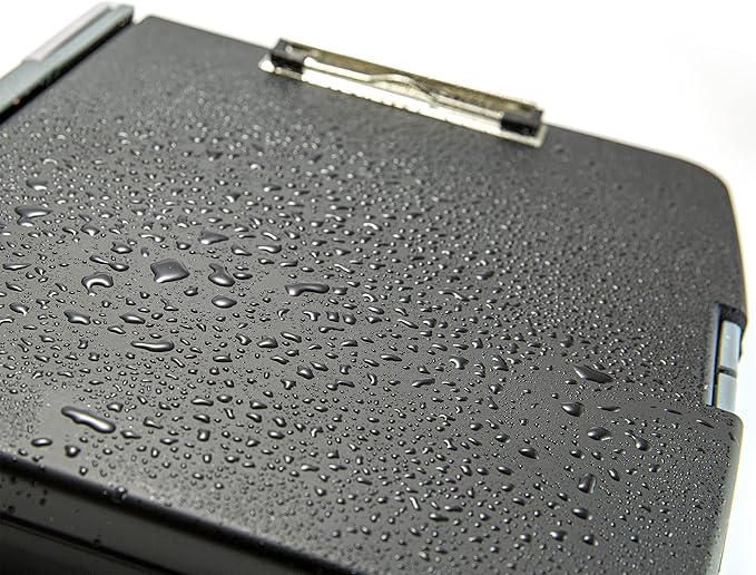Officemate Ringbinder Clipboard Storage Box, Charcoal (83309), 13" x 10.8" x 2" - Image 7