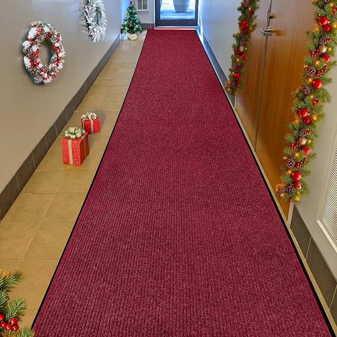 MaxMat® Extra Large Commercial Door Mat, Rubber Border Heavy Duty Door Mat, Waterproof, Low-Profile, Easy to Clean, Rubber Entry Mat. (Red, 4 x 10 Feet) - Image 8