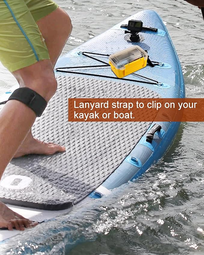 Small Waterproof Box Dry Box Waterproof Storge Container Small Watertight Dry Boxes for Kayaking Boat, 6.5" L x 4.3" W x 3.4" H - Image 3