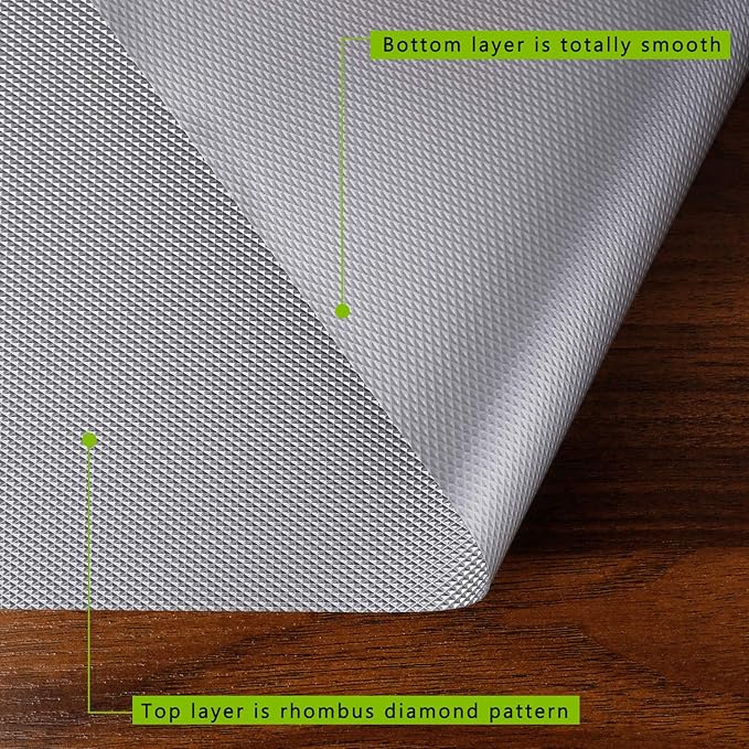 Kitchen Shelf Liner Drawer Liners, Non-Adhesive Refrigerator Liners Waterproof Fridge Mats with Strong Durable Kitchen Cabinets Mat for Drawers, Shelves, Pantry - Image 2