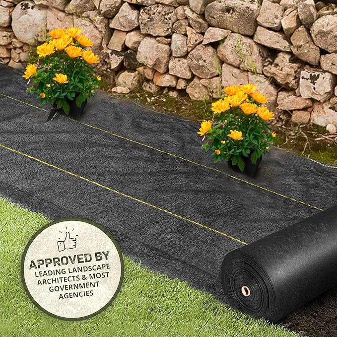 Dewitt Pro-5 Weed Barrier Fabric 5 oz, 3 x 250 Feet – Heavy-Duty Woven Landscape Ground Cover Mat for Raised Garden Bed, Greenhouse Gardening, Outdoor Landscaping, and Commercial Planting - Image 6