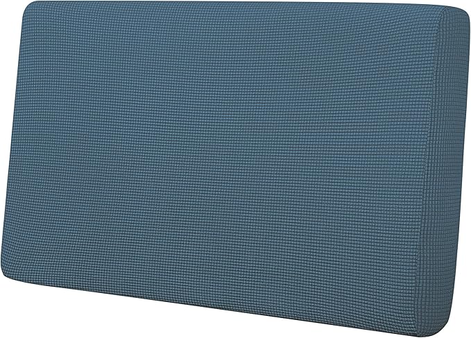 Easy-Going Stretch Loveseat Cushion Cover Sofa Cushion Furniture Protector Sofa Seat Sofa Slipcover Sofa Cover Soft Flexibility with Elastic Bottom(Loveseat Cushion, Bluestone) by Easy-Going