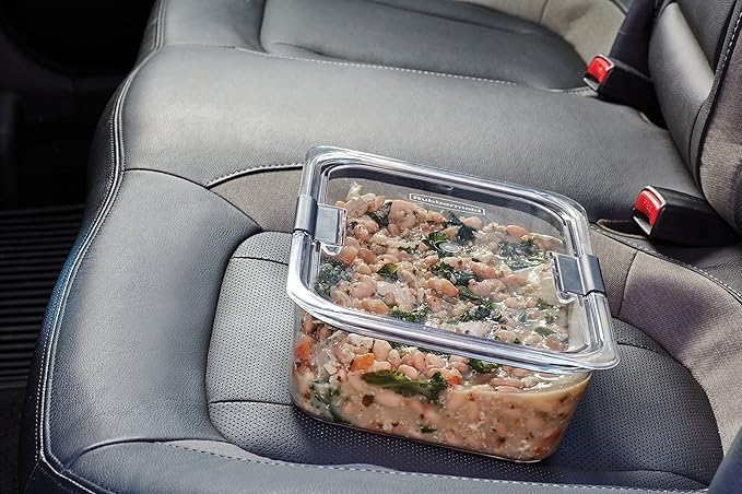 Rubbermaid Brilliance Large Food Storage Container, 9.6 Cup, BPA-Free, Leak-Proof, Clear - Image 8