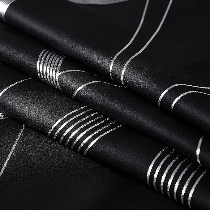 NICETOWN Black Out Floral Curtain Panels 84 inches Long - Light Reducing Thermal Insulated Grommet Blackout Patterned Panels/Drapes for Living Room/Nursery/Kids Room (Set of 2, W52 by L84) - Image 8