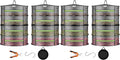 VIVOSUN 4-Pack 4-Layer Mesh Drying Rack Hanging Design with Green Zippers for Dehydrating, Indoor and Outdoor (Pruning Shears Included) by VIVOSUN