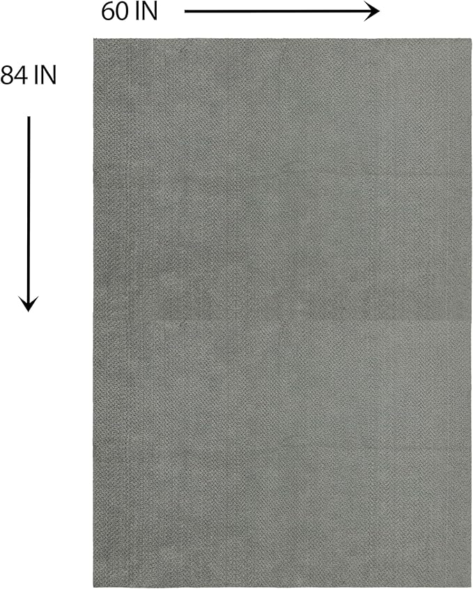 Mohawk Home Pet Play Pen Moisture Barrier Mat Utility Solid Gray 5' X 7' Other Perfect for Kitchen, Living Room, Kids Room, Dining Room, Hallway, Office, Garage, Entryway, Bathroom, Laundry Room - Image 2