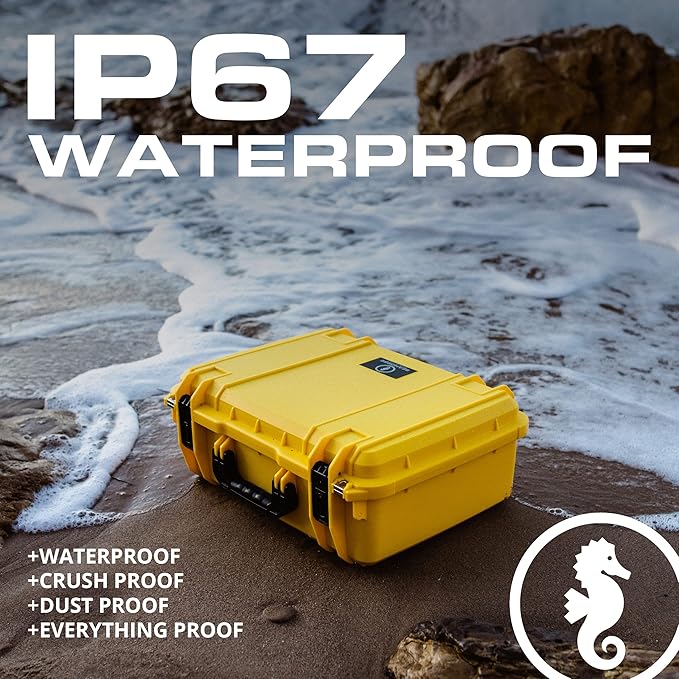 Seahorse 720 Heavy Duty Protective Dry Box Case Without Foam - TSA Approved/Mil Spec / IP67 Waterproof/USA Made for Cameras, Firearms, Motorcycles, Laptops, Consoles, VR, Drones - Image 3