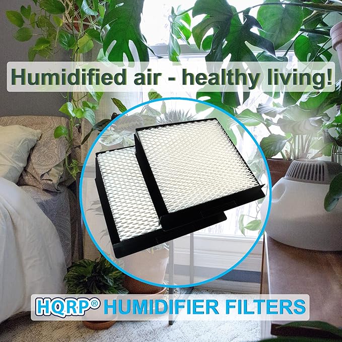 HQRP 4-Pack 1040 Wick Humidifier Filters Compatible with Essick Air AIRCARE 3D6-100, 5D6-700, 7D6-100, B23-710, B23-810, D46-720, CM330ABLK, CM330AWHT, MA0300, MA0500, E27000, E35000 Humidifiers - Image 7