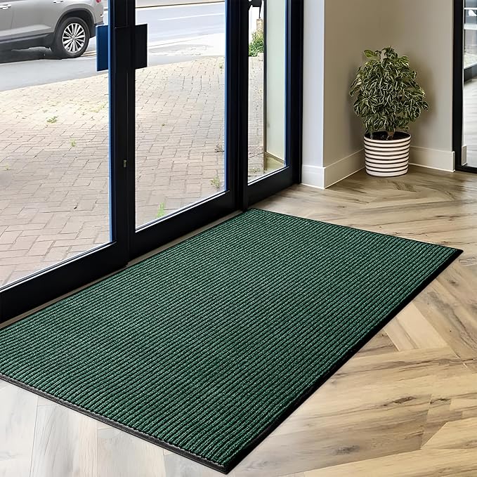 MaxMat® Extra Large Commercial Door Mat, Rubber Border Heavy Duty Door Mat, Waterproof, Low-Profile, Easy to Clean, Rubber Entry Mat. (Green, 3 x 6 feet) - Image 9