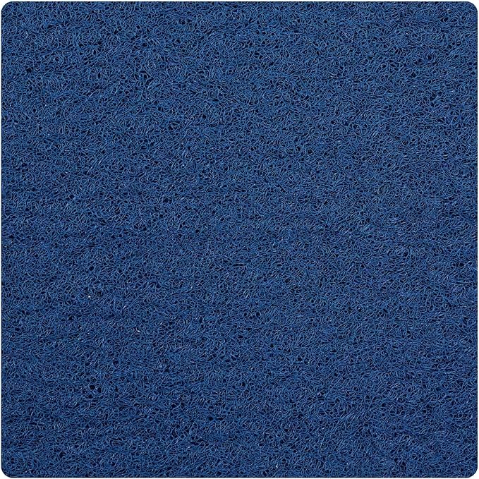 Enkosi Loofah Shower Mat Non-Slip - Anti-Slip Bath Mat for Inside Showers, Tub, Bathtub, Bathroom - Quick Dry PVC with Drain Holes - Cushioned Safety Grip - Secure for Kids and Elderly (Navy 24x24) by ENKOSI