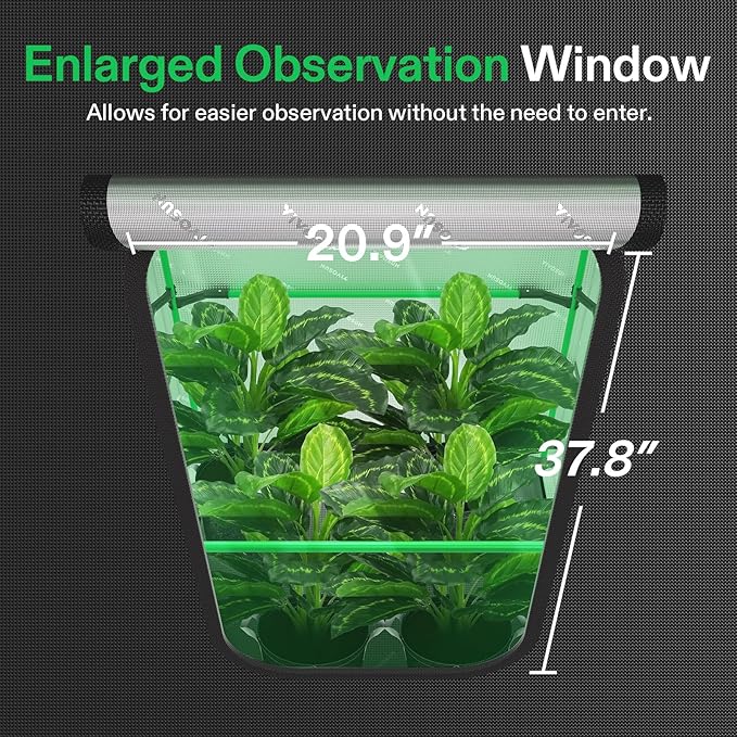 VIVOSUN P426 48"×24"×72" PRO Grow Tent and AeroStream H19 Intelligent Environmental 19L Humidifier with Temp & Humidity Probe, Top Control Panel, Smart Remote Control, Designed Specifically for Use wi - Image 4