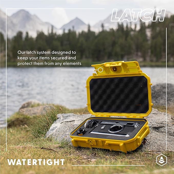 Evergreen 56 Waterproof Dry Box Protective Case with Pick & Pluck Foam - Travel Safe/Mil Spec/USA Made - for Cameras, Phones, Camping, Fishing, Hiking, Water Sports, Knives, Survival (Red) - Image 7
