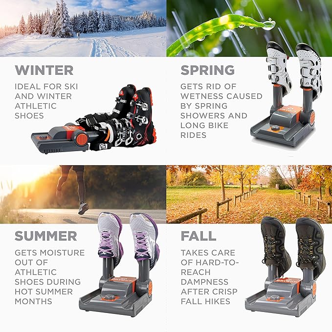 DryGuy Shoe, Boot, Garment & Gear Electric Dryer, Quick Drying for Ski, Work, Sports Equipment – Energy Efficient, Odor Eliminating Design, Home or Garage Use,2 Port, Heat + Fan - Image 3