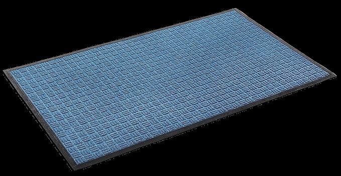Kempf Water Retainer Front Door Mat, 36” x 60”, Blue, Outdoor Indoor Entrance, Non-Slip, Low Profile, Natural Rubber Doormat, Traps Dirt and Moisture by Kempf