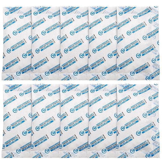 30 Packs 20 Gram Silica Gel Packets, Dessicant Packs for Storage, Moisture Absorber Bag, Humidity Packs by Wisesorb