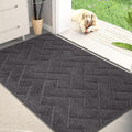 PURRUGS Dirt Trapping Door Mat 32" x 47", Non-Slip Machine Washable Entry Rug, Dog Doormat, Indoor Front Door Mat, Super Absorbent Entryway Rug for Muddy Shoes & Paws, Charcoal by PURRUGS