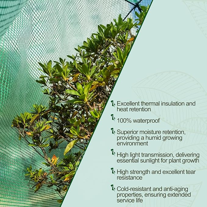 50″*50″*40″ Winter Plant Warm Covers - Raised Bed Cover, Garden Row Accelerator, Warm Tent Freeze Protection Humidity Domes for Germination, Seedling Propagation Protecting Plants from Animals 2PCS - Image 9