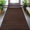 MaxMat® Heavy Duty Entry Floor Mat - Large Commercial, Indoor/Outdoor, Waterproof, Easy to Clean, Low-Profile Door Mat (4 x 6 Feet, Brown, MXM-RIB0046BR) by MaxMat