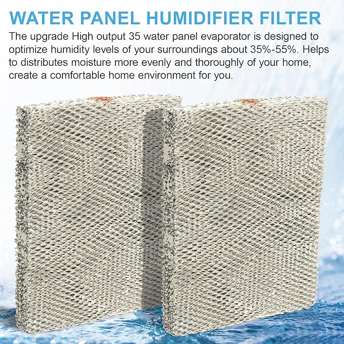 2-Pack 35 Water Panel Humidifier Replacement Filter, Aluminum Mesh Compatible with Aprilaire Whole-House Humidifier Models 600, 700, 760, 560, 350, 360, 365, 368, 369, 560A - Image 5