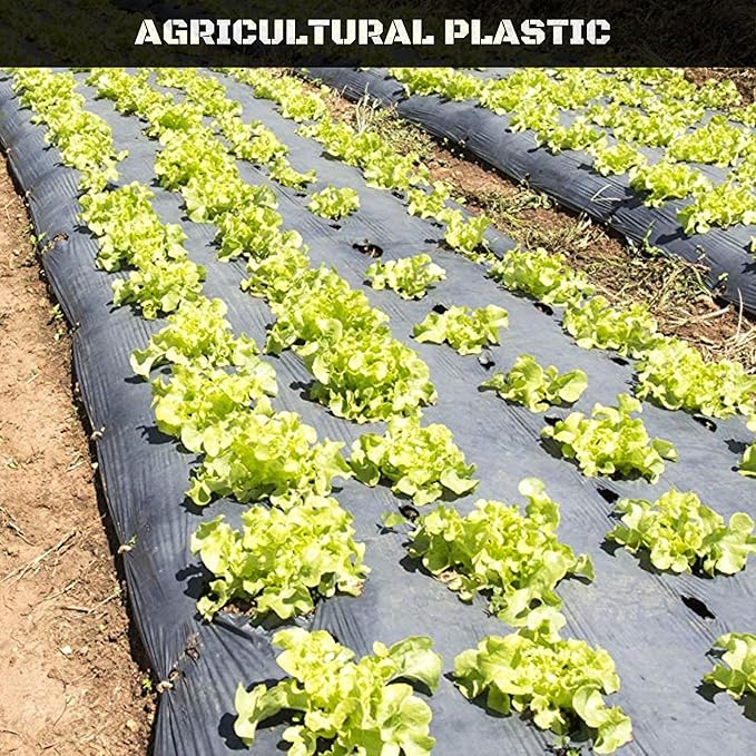 Plastic Sheeting 4 MIL Black (10x100) Roll for Tarp, Garden, Painters Drop Cloth, Plastic Mulch, Weed Barrier, Underlayment, Concrete Curing, Moisture, Vapor, Construction Film, Lumber, Ground Cover - Image 8