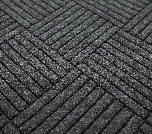 Guardian EcoGuard Diamond Indoor Wiper Floor Mat, Recycled Plactic and Rubber, 4'x6', Charcoal Black,EGDFB040604 - Image 9