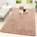 OLANLY Dog Door Mat for Muddy Paws 59x35, Absorbs Moisture and Dirt, Absorbent Non-Slip Washable Doormat, Quick Dry Chenille Mud Mat for Dogs, Entry Indoor Entryway Carpet for Inside Floor, Peach by OLANLY