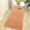 OLANLY Dog Door Mat for Muddy Paws 70x24, Absorbs Moisture and Dirt, Absorbent Non-Slip Washable Doormat, Quick Dry Chenille Mud Mat for Dogs, Entry Indoor Entryway Carpet for Inside Floor, Orange by OLANLY