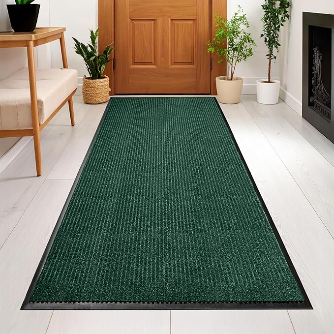 MaxMat® Extra Large Commercial Door Mat, Rubber Border Heavy Duty Door Mat, Waterproof, Low-Profile, Easy to Clean, Rubber Entry Mat. (Green, 3 x 6 feet) - Image 2