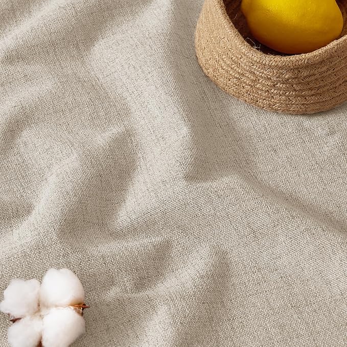 RYB HOME Warm Sand 100% Blackout Curtains for Bedroom, Linen Drapes Back Tab&Rod Pocket, Thermal Insulated Privacy Assurd Curtains for Sliding Glass Doors/Dining/Living Room, W52 x L90, 2 Panels - Image 9
