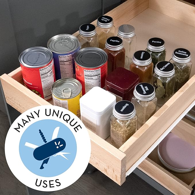 S&T INC. Under Sink Mat, Shelf Liner for Kitchen Cabinet Non-Adhesive, Waterproof Drawer or Cabinet Liner, 24 Inches x 48 Inches, Clear Plastic, 1 Pack - Image 6