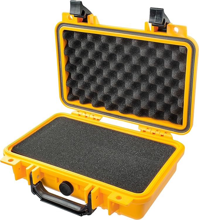 Eylar Protective Gear and Camera Hard Case Waterproof Dry Box with Foam 11.6 Inch 8.3 Inch 3.8 Inch (Yellow) - Image 4