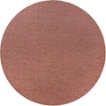 Unique Loom Collection Casual Transitional Solid Heathered Indoor/Outdoor Flatweave Area Rug (13' Round, Rust Red/Beige) by UniqueLoom