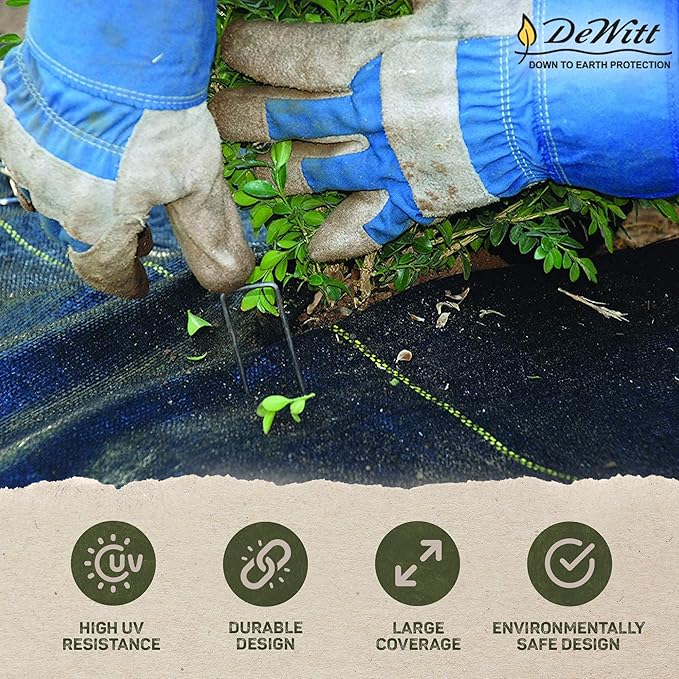 Dewitt 3-Pack Pro-5 Weed Barrier Fabric 5 oz, 6 x 250 Feet – Heavy-Duty Woven Landscape Ground Cover Mat for Raised Garden Bed, Greenhouse Gardening, Outdoor Landscaping, and Commercial Planting - Image 2