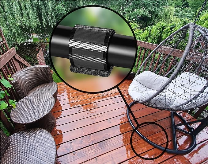 GorillaMarineGradeBerber Slipstick GorillaOutdoor Sled Base Chair Floor Protectors/Wrap Around Berber for Furniture with Tubular Legs and Bases (8 Pack) Wrap on Furniture Pads for Outdoor & Indoor Use - Image 3