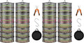 VIVOSUN 4-Pack 8-Layer Mesh Drying Rack Hanging Design with Green Zippers for Dehydrating, Indoor and Outdoor (Pruning Shears Included) by VIVOSUN
