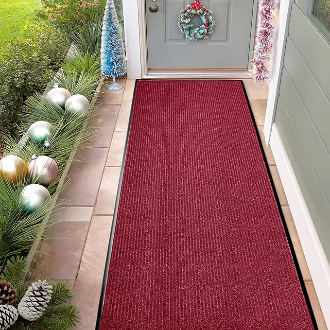 MaxMat® Extra Large Commercial Door Mat, Rubber Border Heavy Duty Door Mat, Waterproof, Low-Profile, Easy to Clean, Rubber Entry Mat. (Red, 4 x 10 Feet) - Image 7