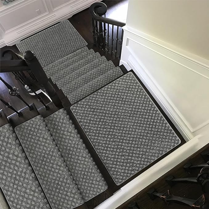 PURE ERA Carpet Stair Tread Landing Mat Tape Free Self Adhesive Non Slip Skid Resistant Indoor Doormat Area Rug Floor Mat for Kitchen Bathroom Workstations Washable 2' X 3' - Image 6
