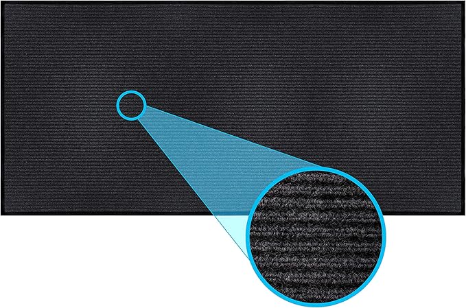MaxMat® Industrial Grade Doormat - Extra Large, Heavy Duty, Waterproof, Indoor/Outdoor, Easy to Clean Floor Mat (4 x 10 Feet, Black, MXM-RIB0410BK) - Image 8