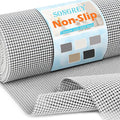 Songrey Non-Adhesive Drawer and Shelf Liner, Non Slip Cabinet Liners, Protect Kitchen Cupboard, Bathroom Drawers, Breathable, Thick Strong Grip mat (12IN x 10FT, Light Gray) by Unknown