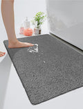 Large Shower Mat, Yonala 23.6 x 35.4 Inch Non Slip Shower Mats for Inside Shower, Soft PVC Loofah Bath Mat, Quick Drying, Easy Clean by Yonala