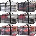 ClearSpace Oversized Moving Bags or Storage Bag – Large Moving Boxes with Backpack Straps, Zippers & Handles – Heavy-Duty Packing Bags for Moving, College Dorm, Christmas Decorations, 6 Pack by ClearSpace