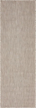 Unique Loom Collection Casual Transitional Solid Heathered Indoor/Outdoor Flatweave Area Rug (2' x 6' 1" Runner, Beige/Ivory) by UniqueLoom