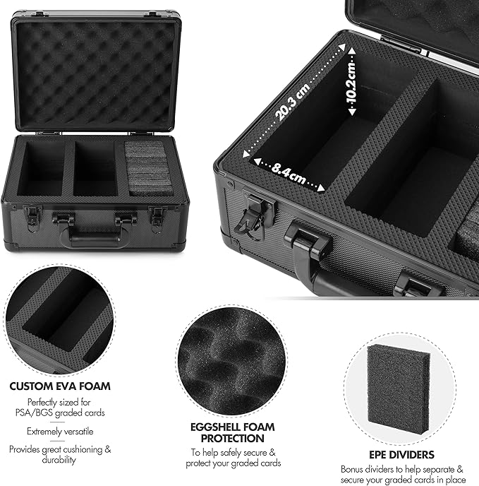 FunGuys Graded Sports Card Storage Box, Trading Card Storage Box, Trading Card Case for Pokemon, Baseball, Sports, MTG - Image 3