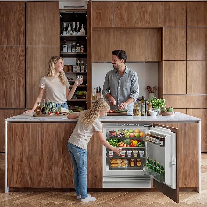Ca'Lefort Undercounter Panel Ready Fridge,Built-in Full Freshness Panel-Ready Fridge, Perfect for Modern Kitchens, 3 Freezer Spaces, 4.77 cu.ft (Panel Not Included) - Image 8