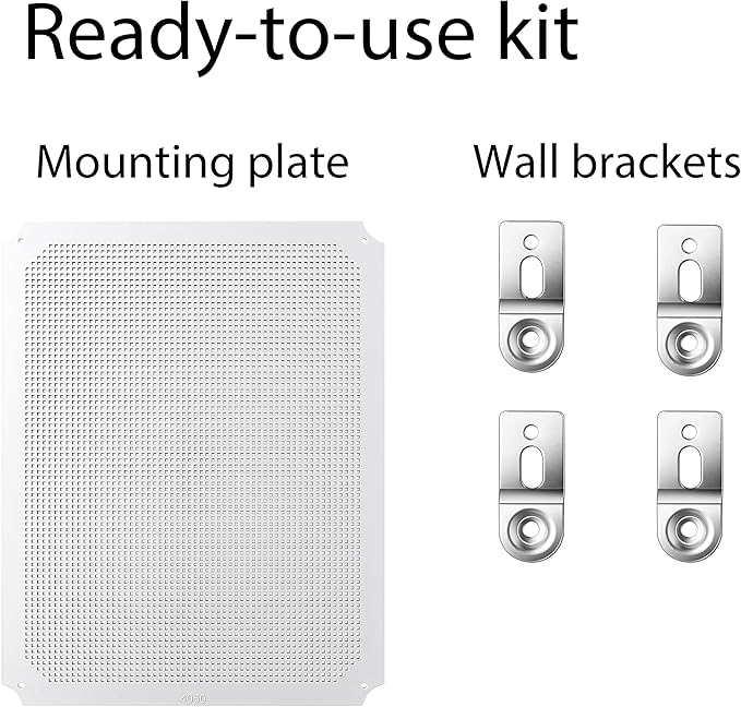 Junction Box, IP67 Waterproof Plastic Enclosure for Electrical Project, Hinged Transparent Cover, Includes Inner Door, Mounting Plate and Wall Bracket 510×410×200mm (20"×16.1"×7.9" TC-D) - Image 5